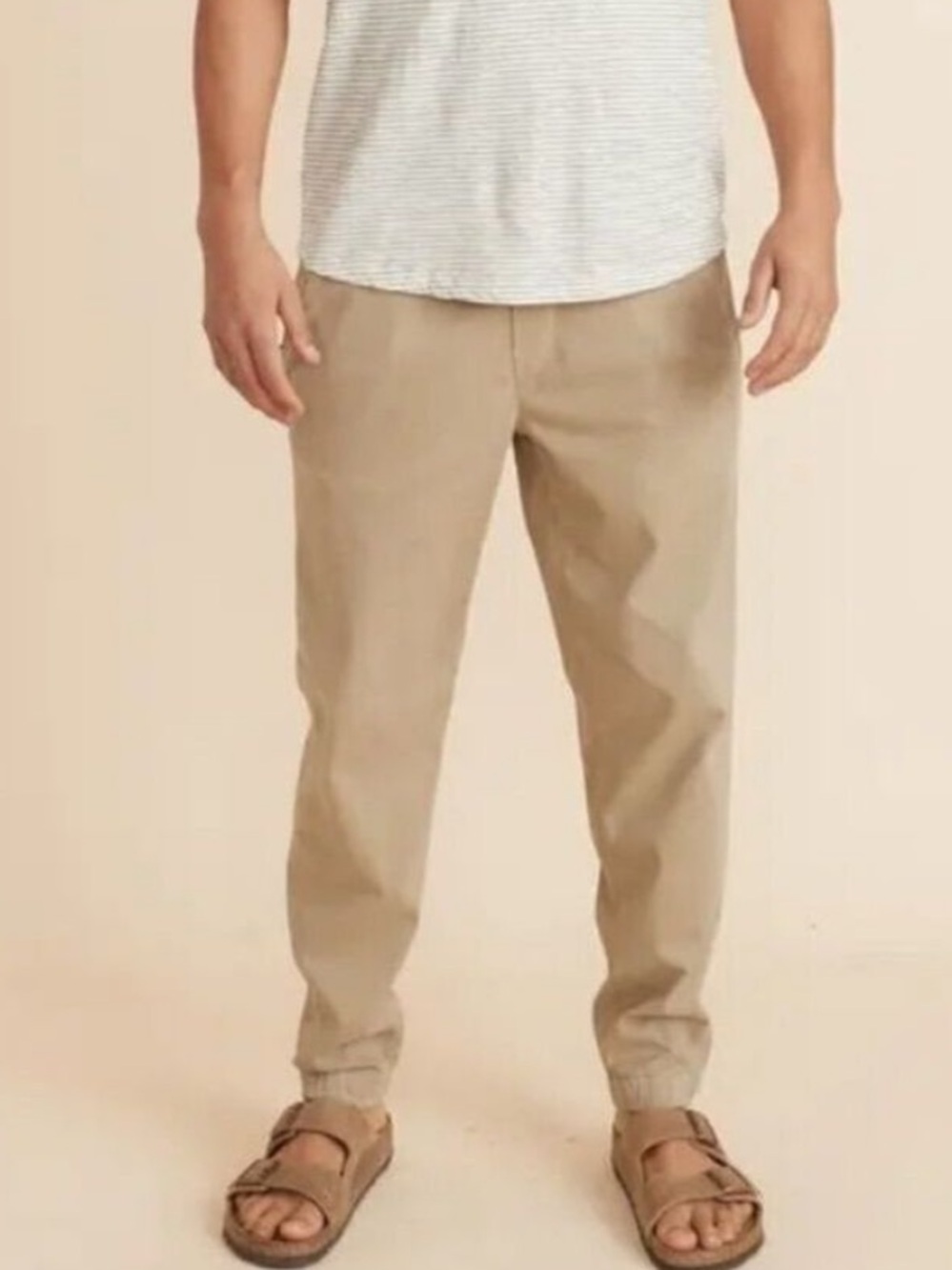 Marine Layer Men’s Saturday Jogger Pants Faded Khaki Medium